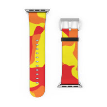 Load image into Gallery viewer, Red &amp; Yellow Camo Apple Watch Band
