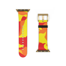 Load image into Gallery viewer, Red &amp; Yellow Camo Apple Watch Band
