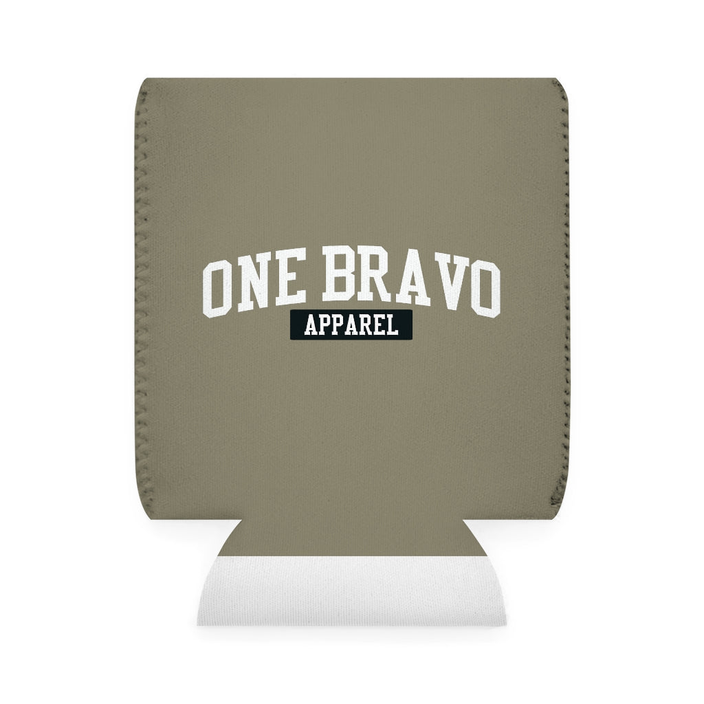 Digital Camo Clay Can Cooler Sleeve/ White One Bravo Logo