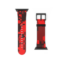 Load image into Gallery viewer, Red Digital Camo Apple Watch Band
