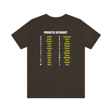 Load image into Gallery viewer, Phonetic Alphabet Unisex Tee
