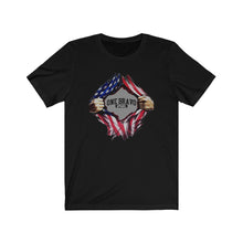 Load image into Gallery viewer, Chest Flag Pull Logo Unisex Tee
