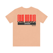 Load image into Gallery viewer, One Bravo Stacked Logo Unisex Tee
