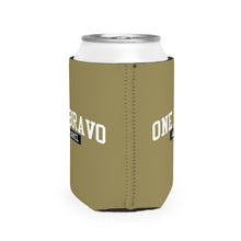 Load image into Gallery viewer, Olive Drab Can Cooler Sleeve/ White One Bravo Logo
