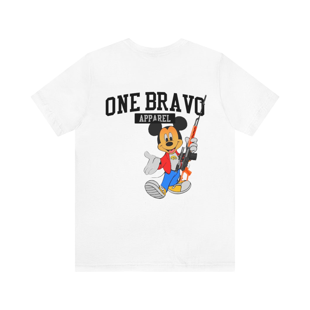 Mickey With Rifle Unisex Tee