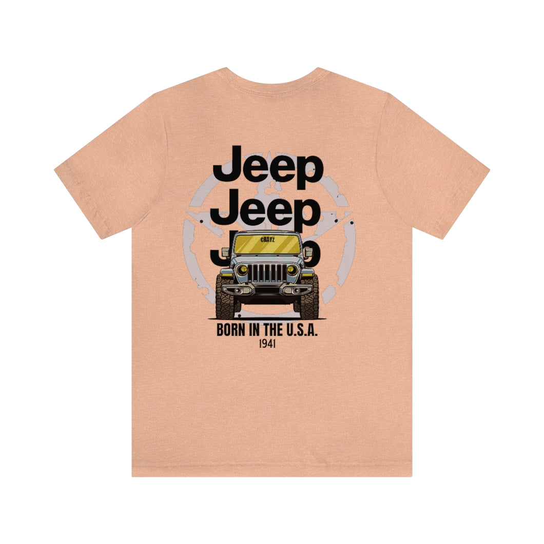 Jeep- Born In The U.S.A. Unisex Tee