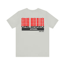 Load image into Gallery viewer, One Bravo Stacked Logo Unisex Tee
