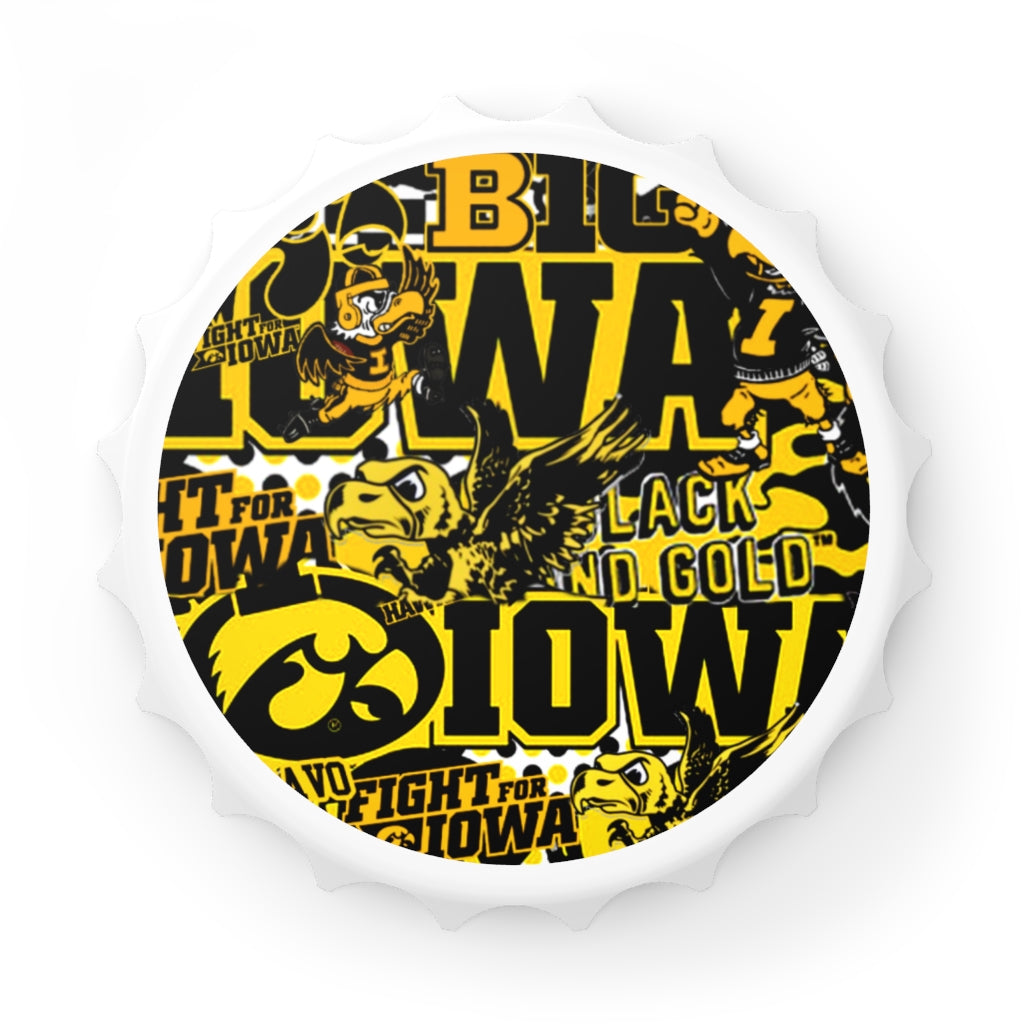 Iowa Hawkeyes Collage Bottle Opener