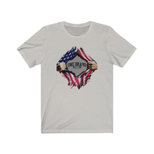 Load image into Gallery viewer, Chest Flag Pull Logo Unisex Tee
