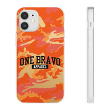 Load image into Gallery viewer, One Bravo Orange Camo Flexi Phone Case
