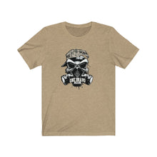 Load image into Gallery viewer, Skull w/Gas Mask Unisex Jersey Short Sleeve Tee
