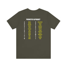 Load image into Gallery viewer, Phonetic Alphabet Unisex Tee
