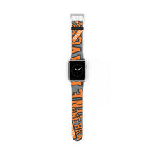 Load image into Gallery viewer, Orange One Bravo Logo Apple Watch Band
