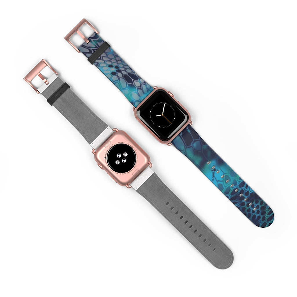 Blue Kryptek Camo Apple Watch Band One Bravo Apparel