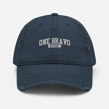 Load image into Gallery viewer, One Bravo Embroidered Distressed Hat
