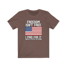 Load image into Gallery viewer, Freedom Isn&#39;t Free Unisex Tee
