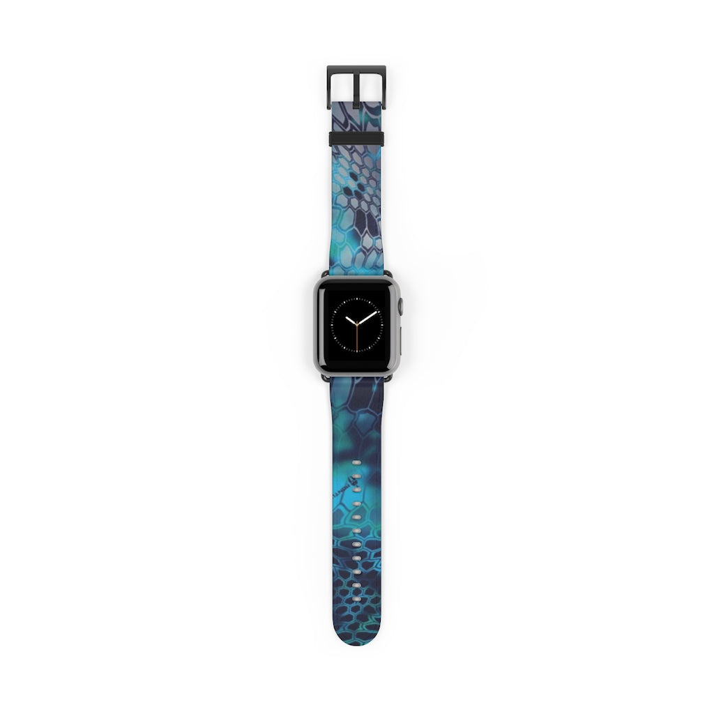 Blue Kryptek Camo Apple Watch Band