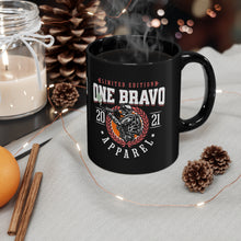 Load image into Gallery viewer, One Bravo Limited Edition #8 Ceramic Black Mug
