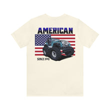 Load image into Gallery viewer, Jeep American Flag Unisex Tee
