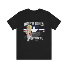 Load image into Gallery viewer, Jump&#39;r Bones Nose Art Unisex Tee
