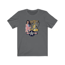 Load image into Gallery viewer, Liberty Belle Nose Art Unisex Tee

