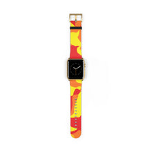 Load image into Gallery viewer, Red &amp; Yellow Camo Apple Watch Band
