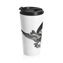 Load image into Gallery viewer, One Bravo Skull w/ Beret Stainless Steel Travel Mug
