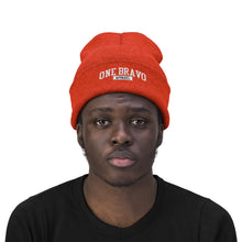 Load image into Gallery viewer, One Bravo Embroidered Knit Beanie
